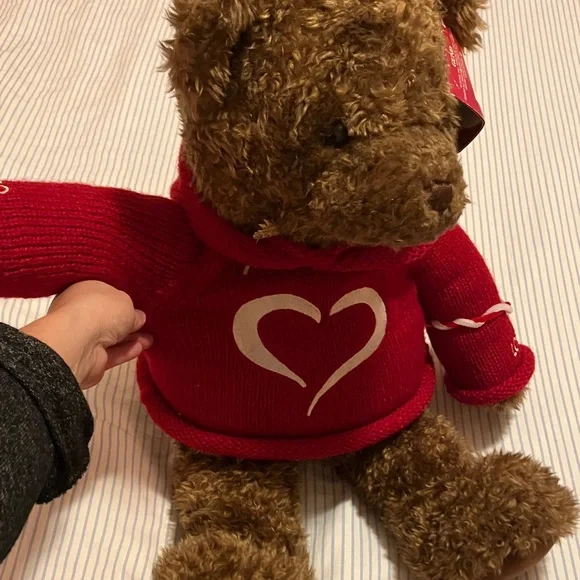 Gund Millenial Bear with Red Sweater - Picture 4 of 5
